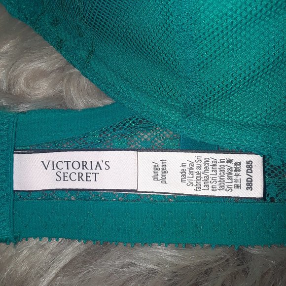 EUC VS Dream Plunge Lightly Lined Teal Bra 38C - Picture 4 of 5